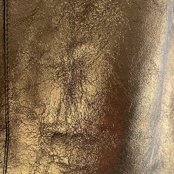Banana Republic Gold Shiny Tote Bag - Picture 3 of 11
